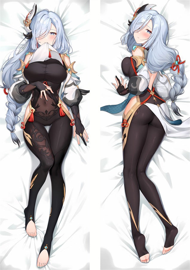 Shenhe Svart Bodysuit Dakimakura