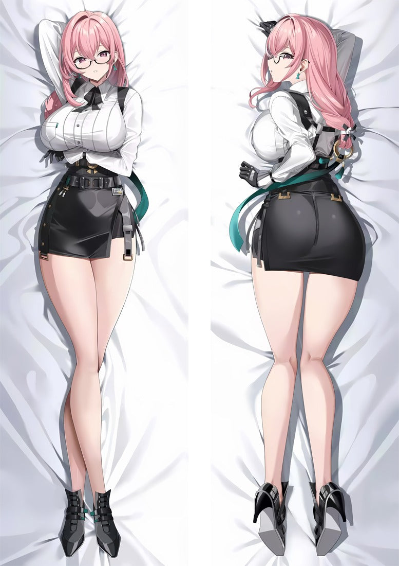 Tsukishiro Yanagi Vit Skjorta och Pennkjol Dakimakura