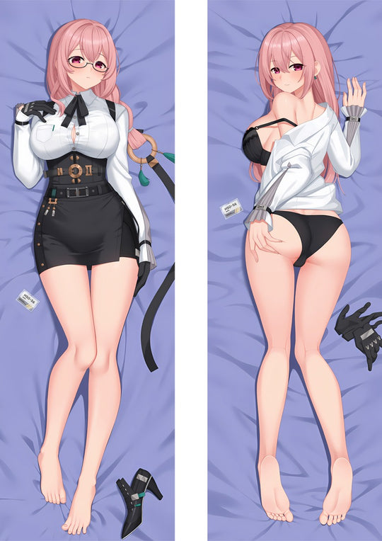 Tsukishiro Yanagi Lavendelfärgad Kontorslook Dakimakura