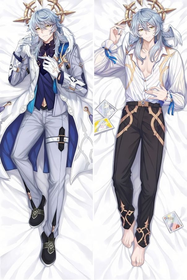 Sunday Vit Rock och Öppen Skjorta Dakimakura