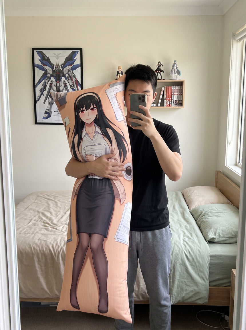 Snow White Vit Ros Slipklänning Dakimakura
