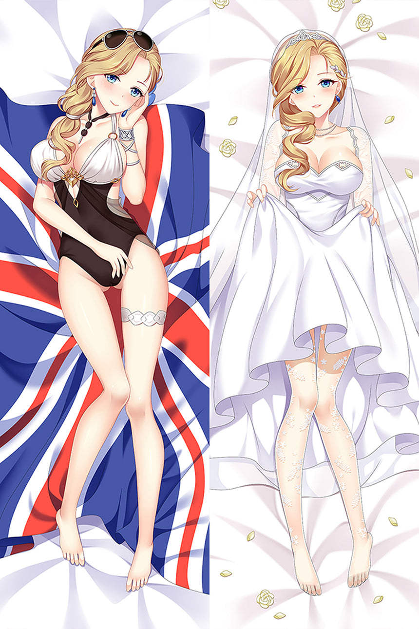Hood Union Jack Baddräkt Dakimakura