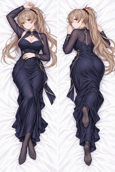 Jean Bart Marinblå Aftonklänning Dakimakura