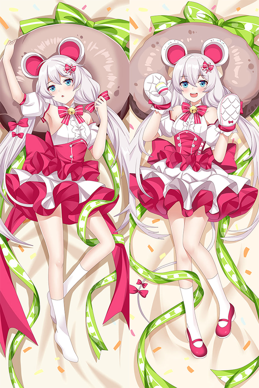 Kiana Kaslana Rosa Klänning med Rosett Dakimakura