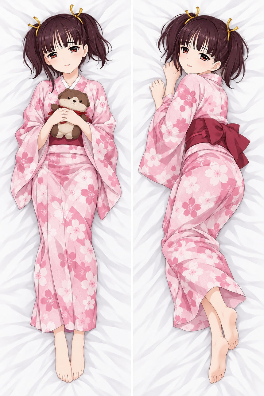 Mumei Floral Yukata Body Pillow