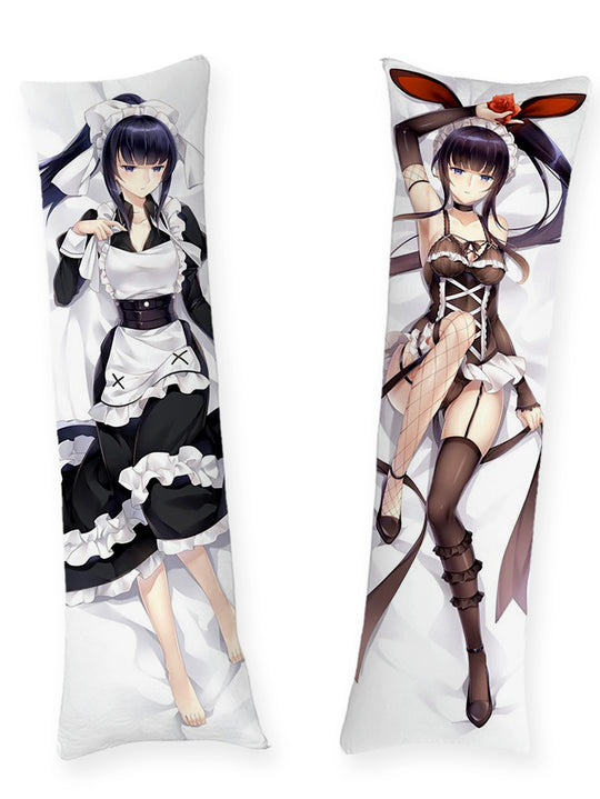 Narberal Gamma Hembiträde och Svarta Underkläder Dakimakura