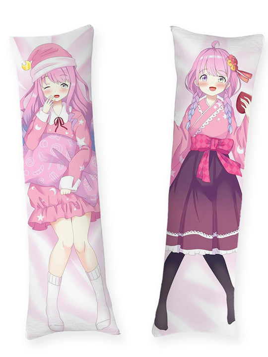 Rosahårig Vtuber Pyjamas Dakimakura