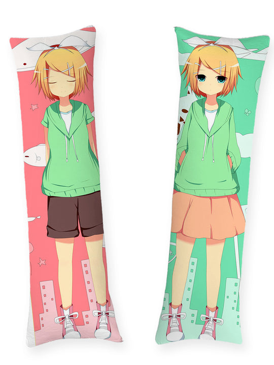 Rin Kagamine Grön Hoodie Dakimakura