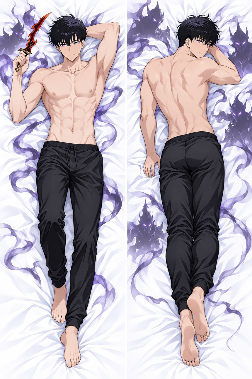 Sung Jinwoo Shirtless Shadow Dagger Body Pillow