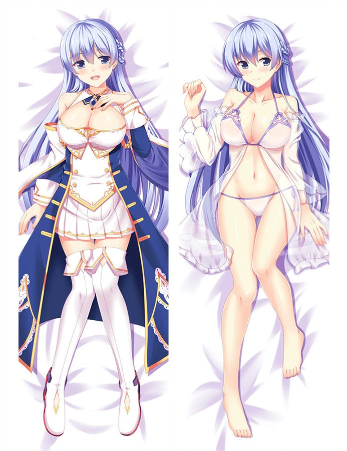 Rodney Blå Rock och Vit Bikini Dakimakura