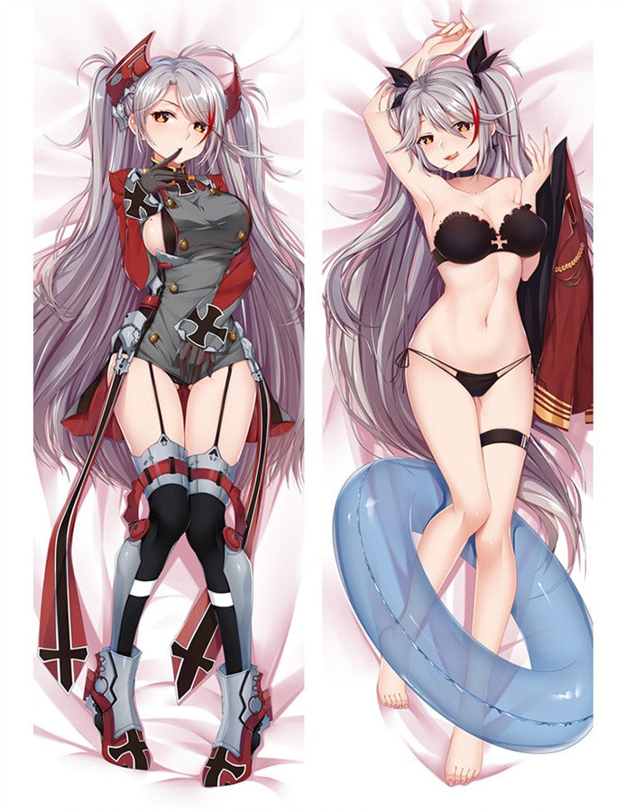 Prinz Eugen Uniform med Strumpeband och Badring Dakimakura