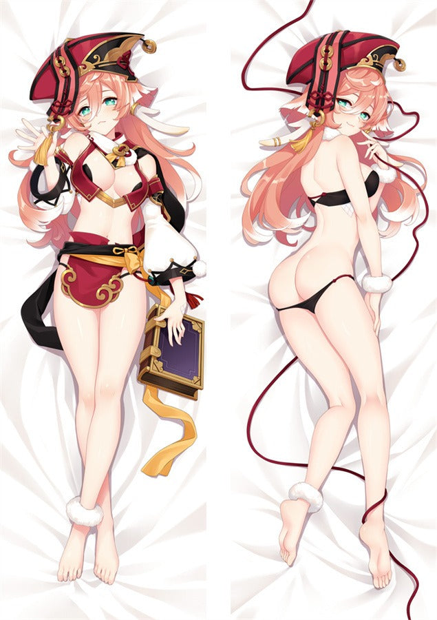 Yanfei Svart Bikini Dakimakura
