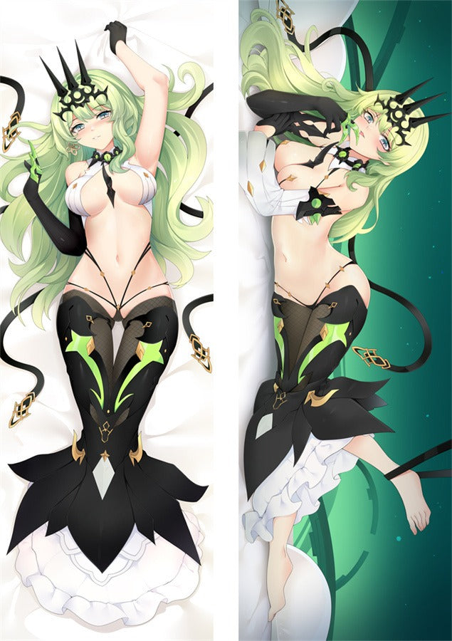 Mobius Svart och Grön Klänning Dakimakura