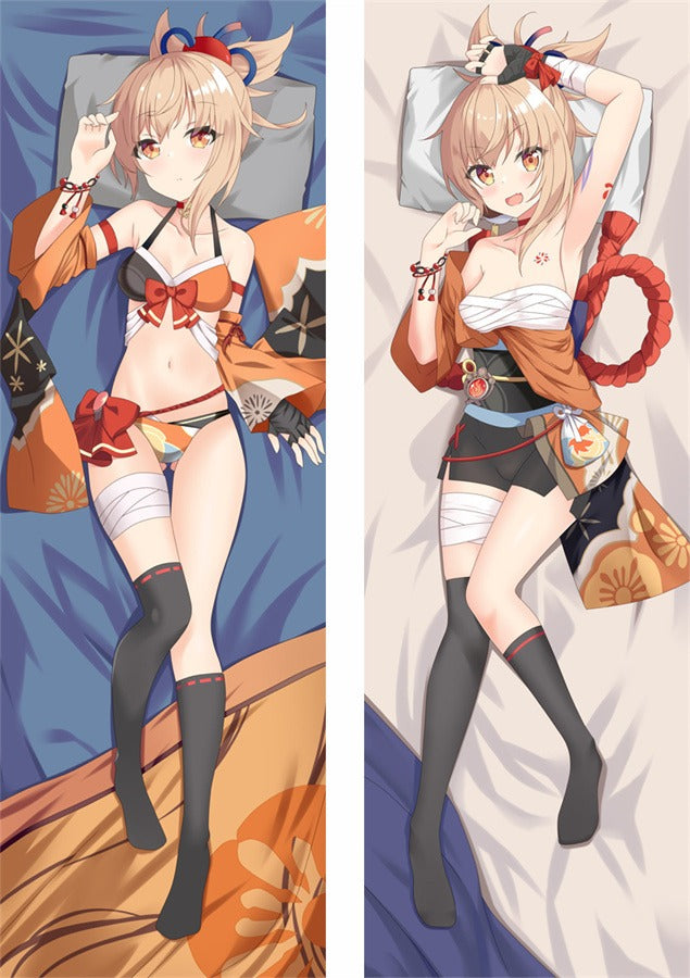 Yoimiya Bikini och Festivalkimono Dakimakura