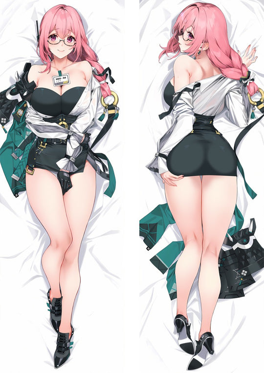 Tsukishiro Yanagi Korsett och Grön Jacka Dakimakura