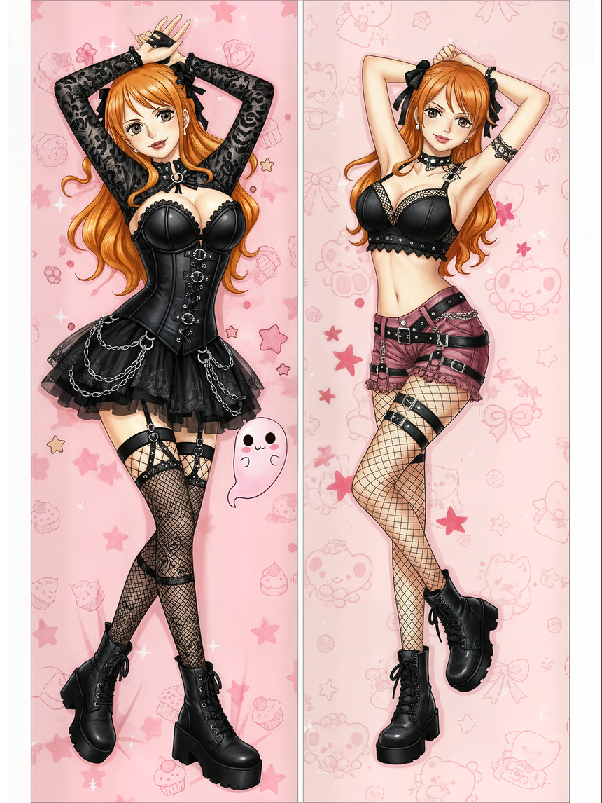 Nami Gotisk Dakimakura: design