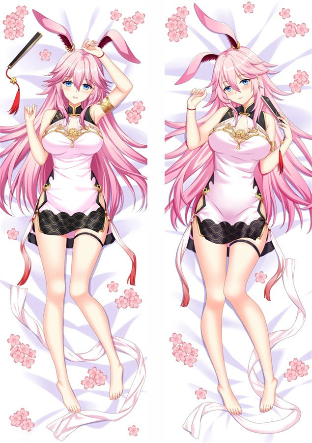 Yae Sakura Qipao med Strumpeband Dakimakura