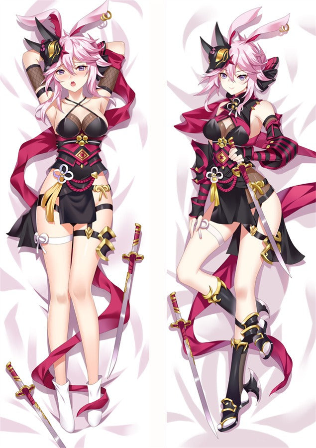Yae Sakura Svart Klänning Dakimakura