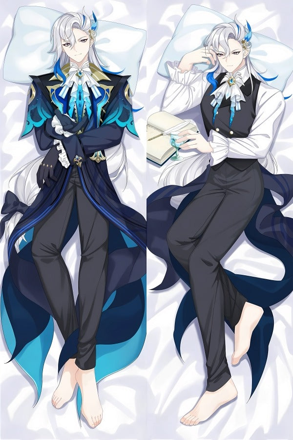 Neuvillette Iudex Rock och Bok Dakimakura