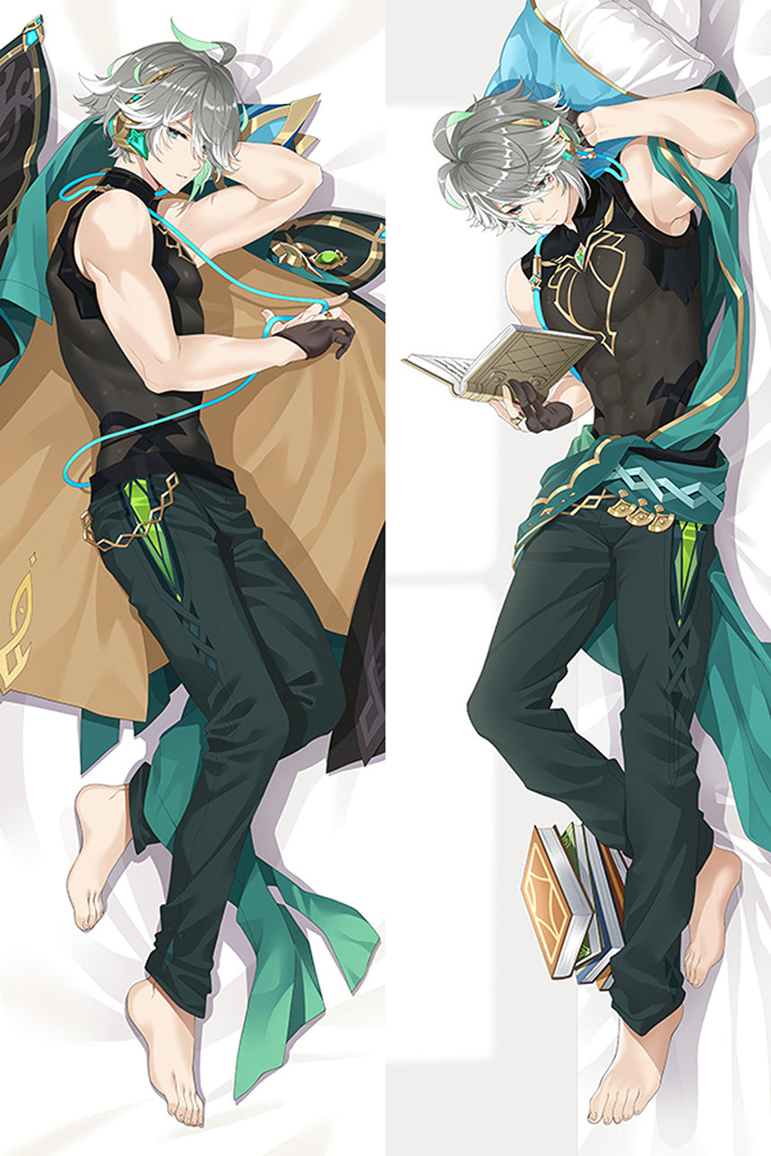 Alhaitham Lärd med Böcker Dakimakura