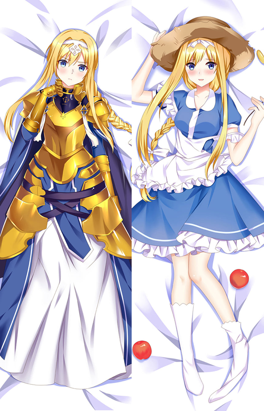 Alice Zuberg Gyllene Rustning Dakimakura