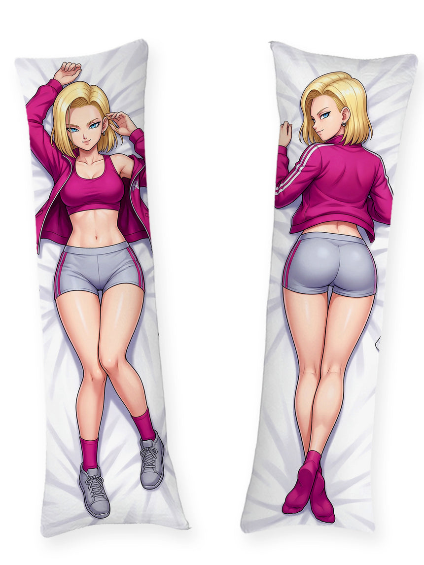 Android 18 Magenta Träningstopp Dakimakura