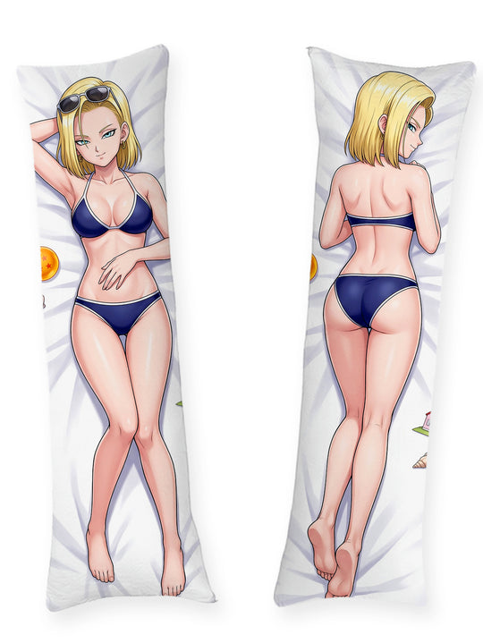 Android 18 Marinblå Bikini Pin Up Dakimakura