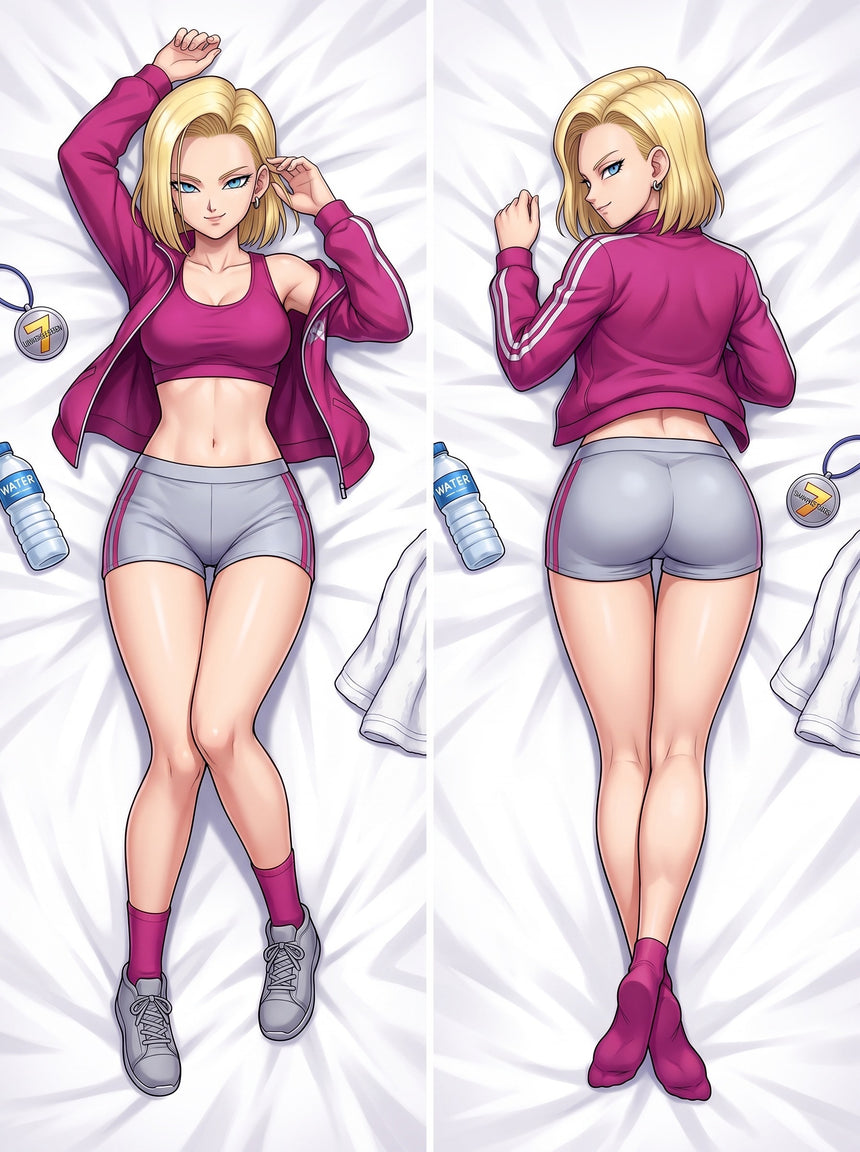 Android 18 Magenta Träningstopp Dakimakura