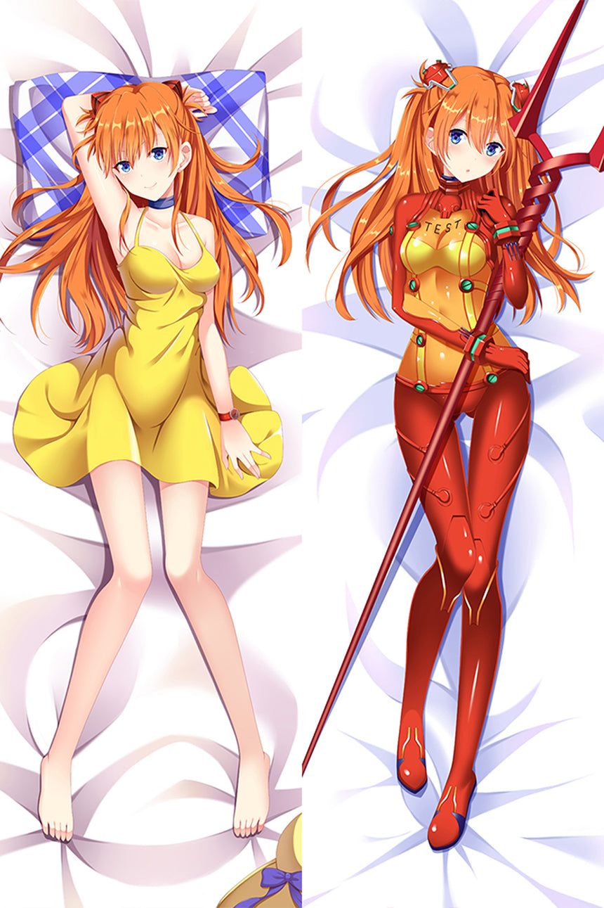 Asuka Langley Plugsuit och Sommarklänning Dakimakura