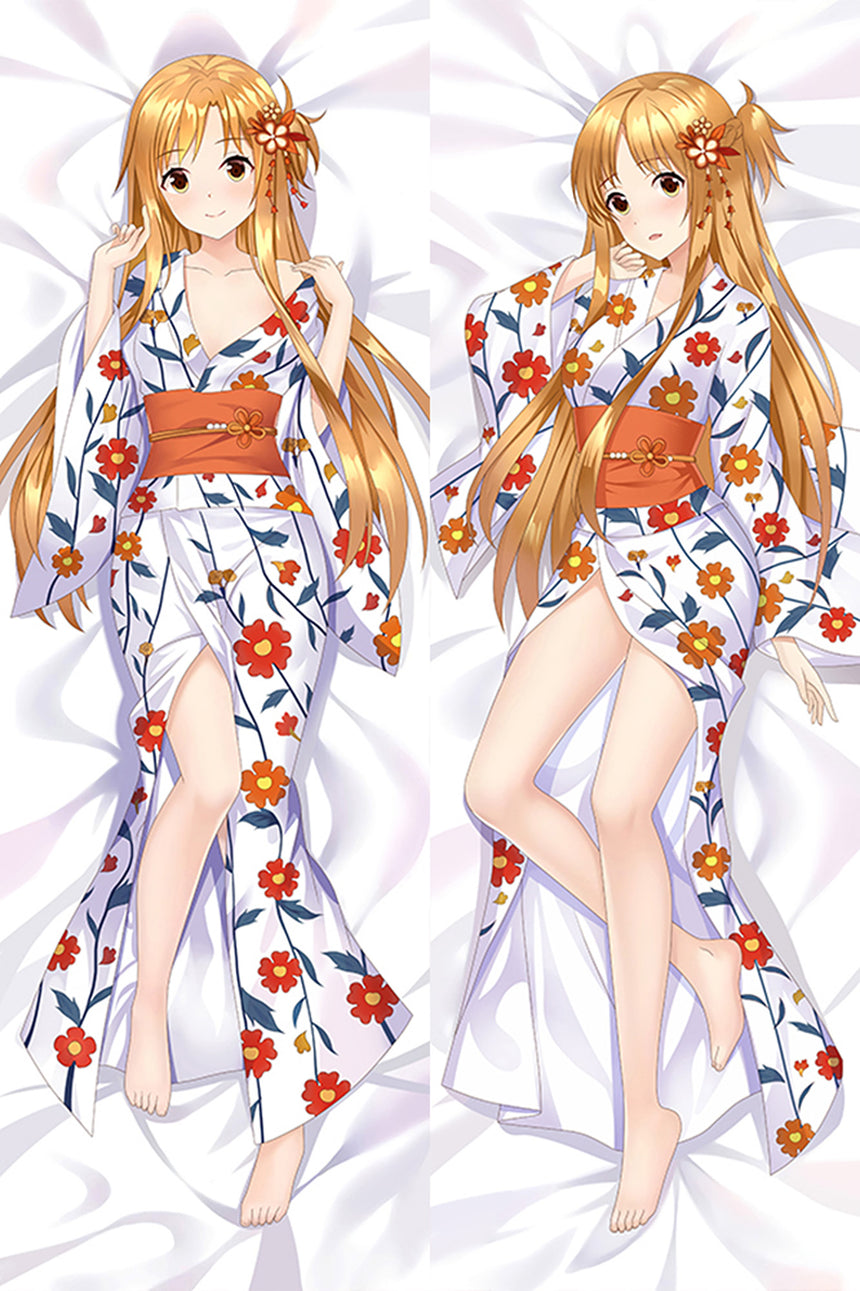 Asuna Blommig Yukata Dakimakura