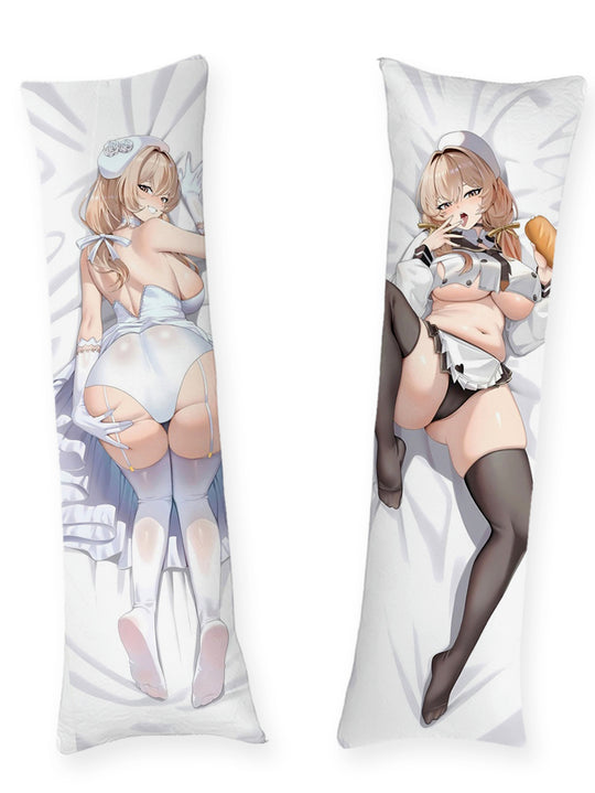 Bready Nikke Vit Bagarklädsel Dakimakura