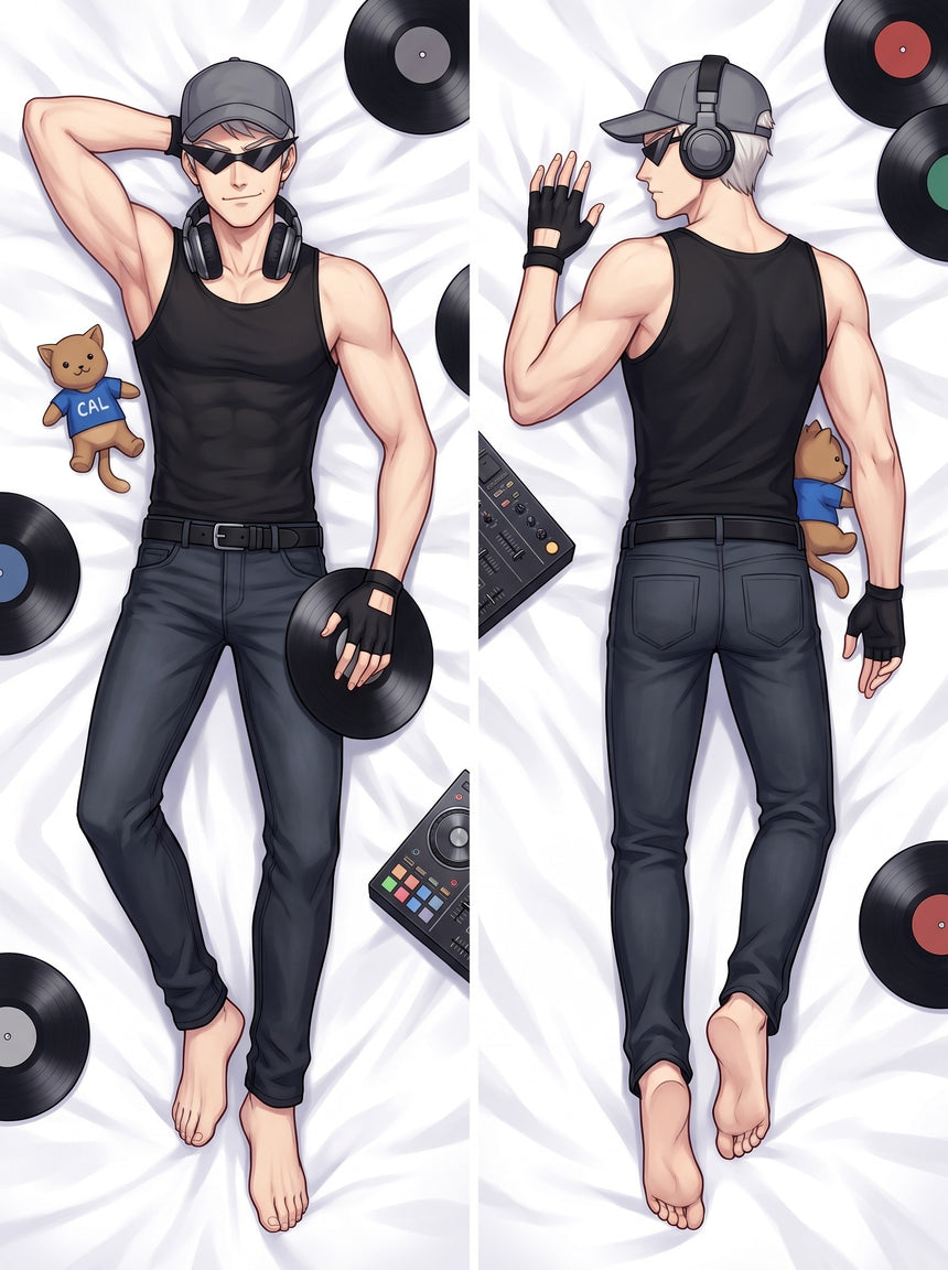Bro Strider Svart Linne DJ Kväll Dakimakura
