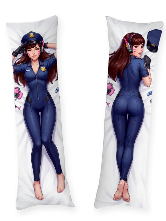 D.Va Officer Skin Pin Up Dakimakura