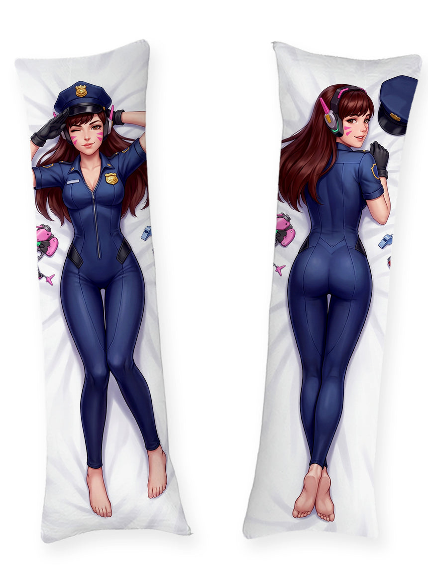 D.Va Officer Skin Pin Up Dakimakura