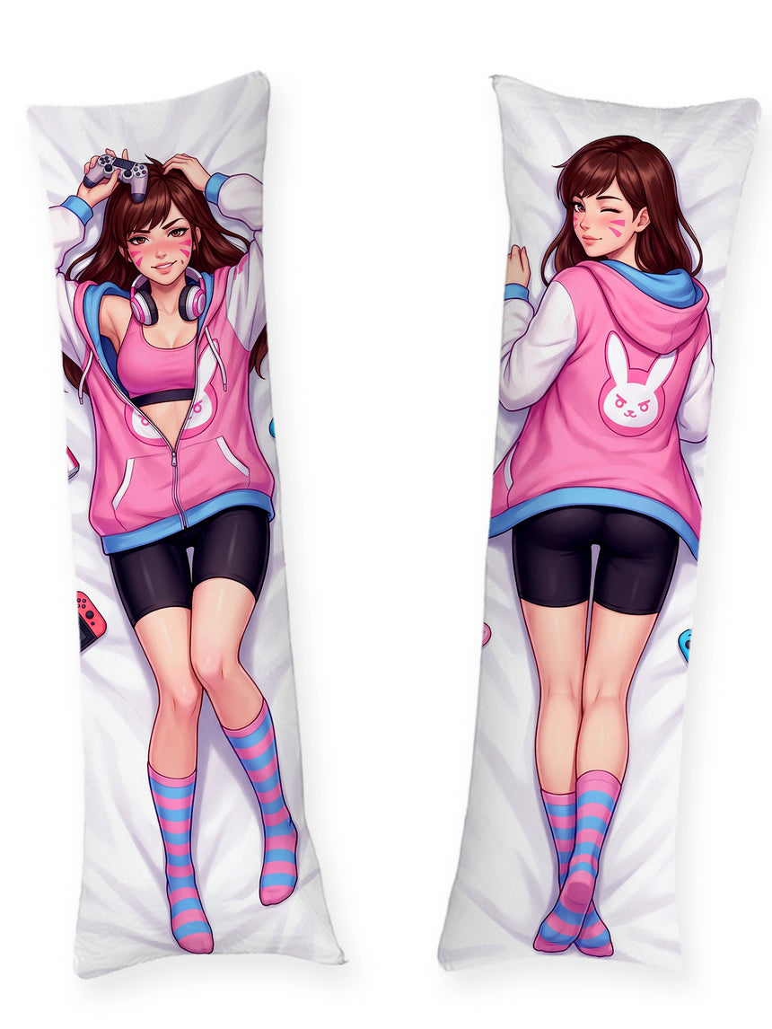 D.Va Öppen Gamer Hoodie Dakimakura