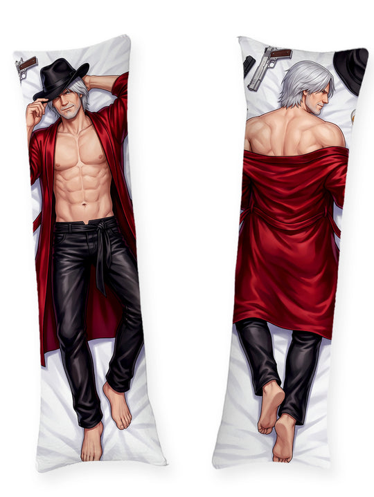 Dante Skäggig Röd Satinrock Dakimakura