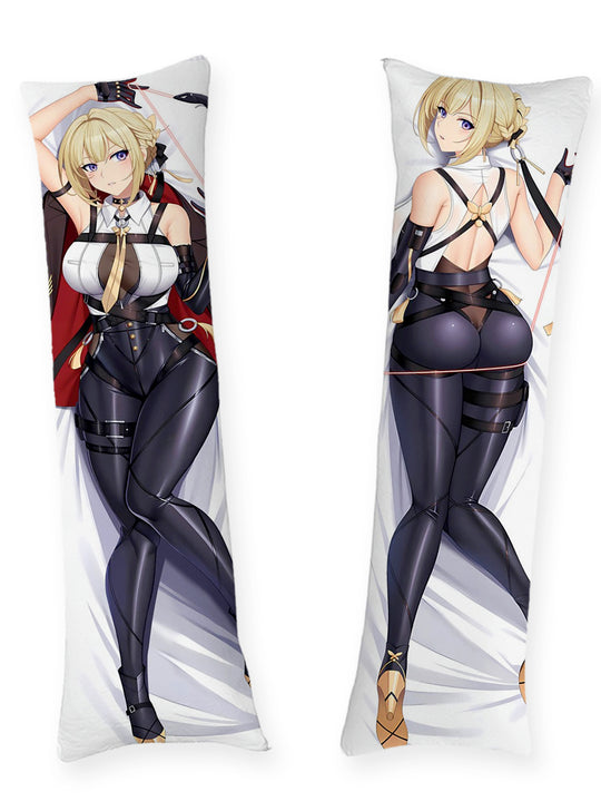 Evelyn Svart Latex med Piska Dakimakura