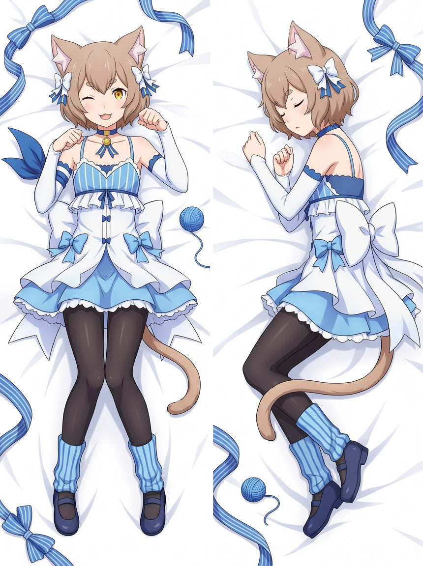 Felix Argyle Vit och Blå Klänning Dakimakura