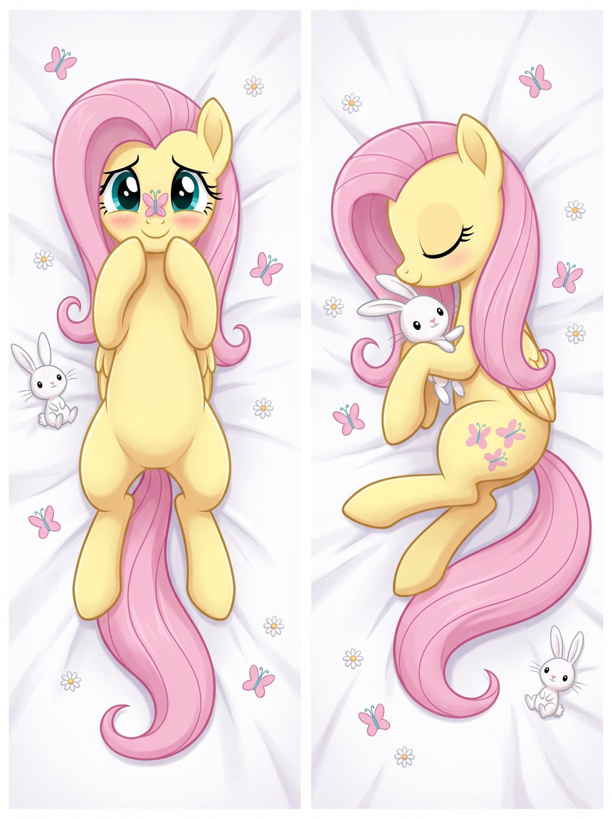 Fluttershy Fjärilsträdgård Dakimakura