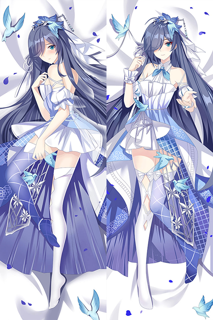 Fu Hua Azurblå Klänning Dakimakura