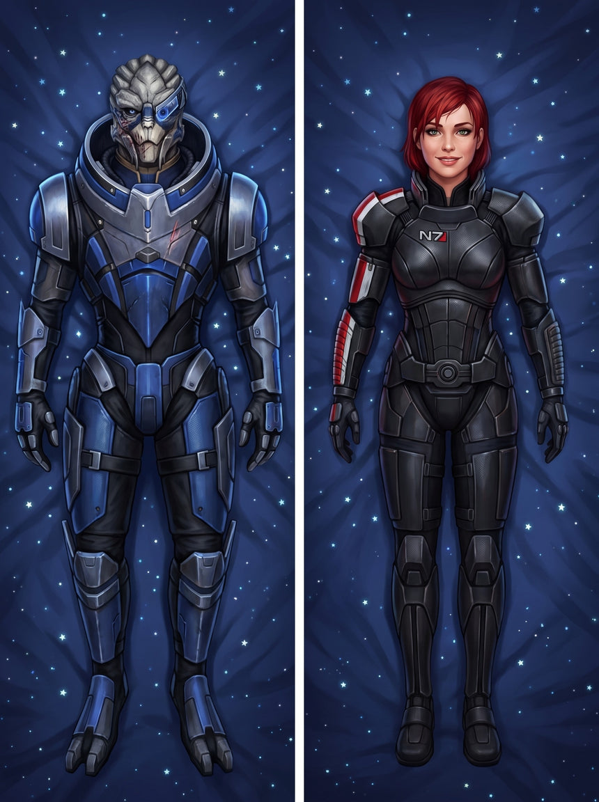 Garrus och Shepard Dakimakura