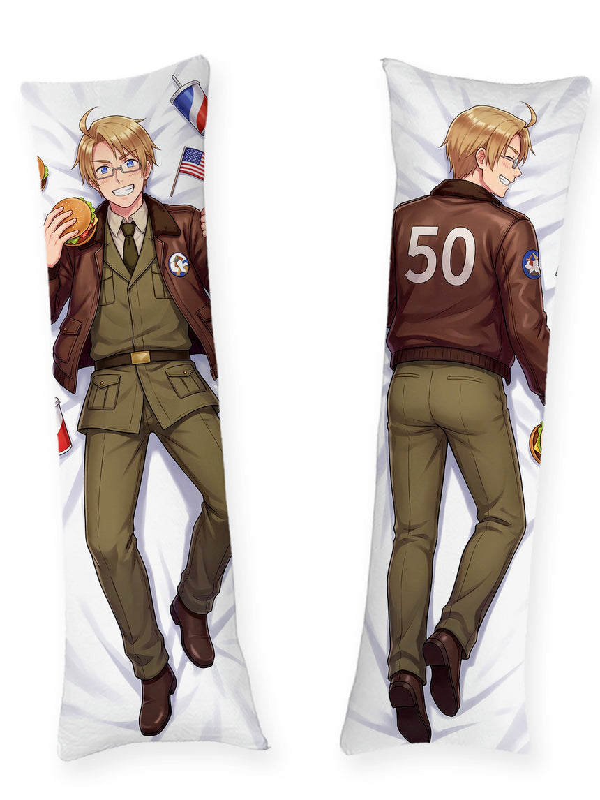Hetalia America Bomberjacka och Hamburgare Dakimakura