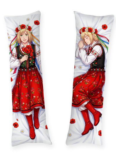 Hetalia Poland Folkdräkt Blomkrans Dakimakura