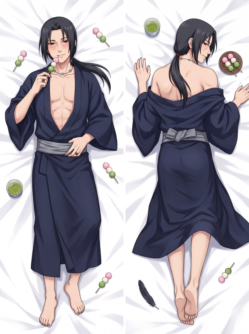 Itachi Uchiha Lös Yukata Månsken Dakimakura