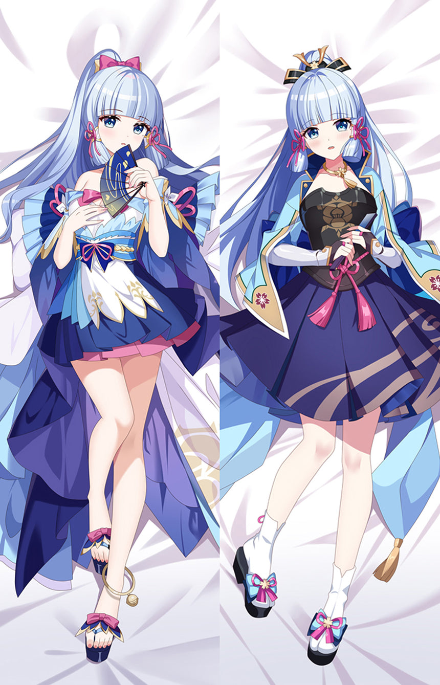 Kamisato Ayaka Blå Kimono Dakimakura