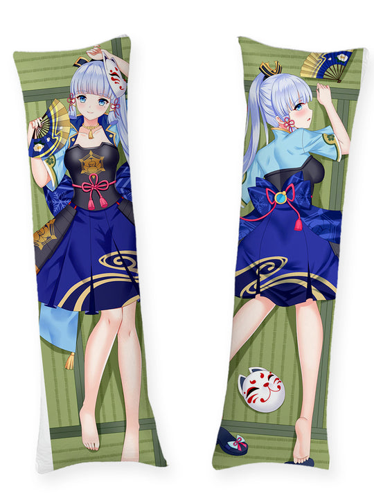 Kamisato Ayaka Solfjäder och Rävmask Dakimakura