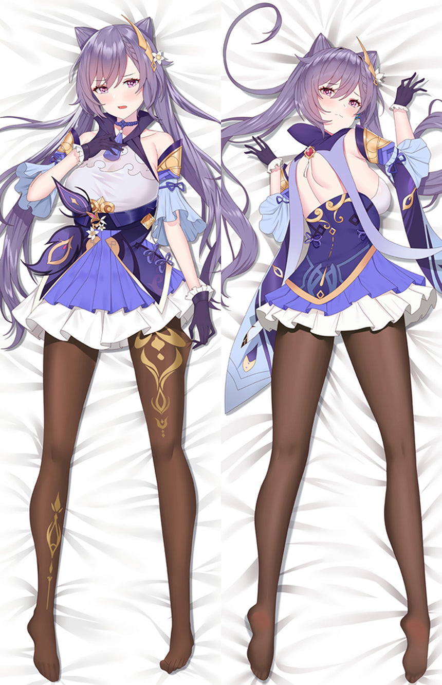 Keqing Lila Klänning Dakimakura