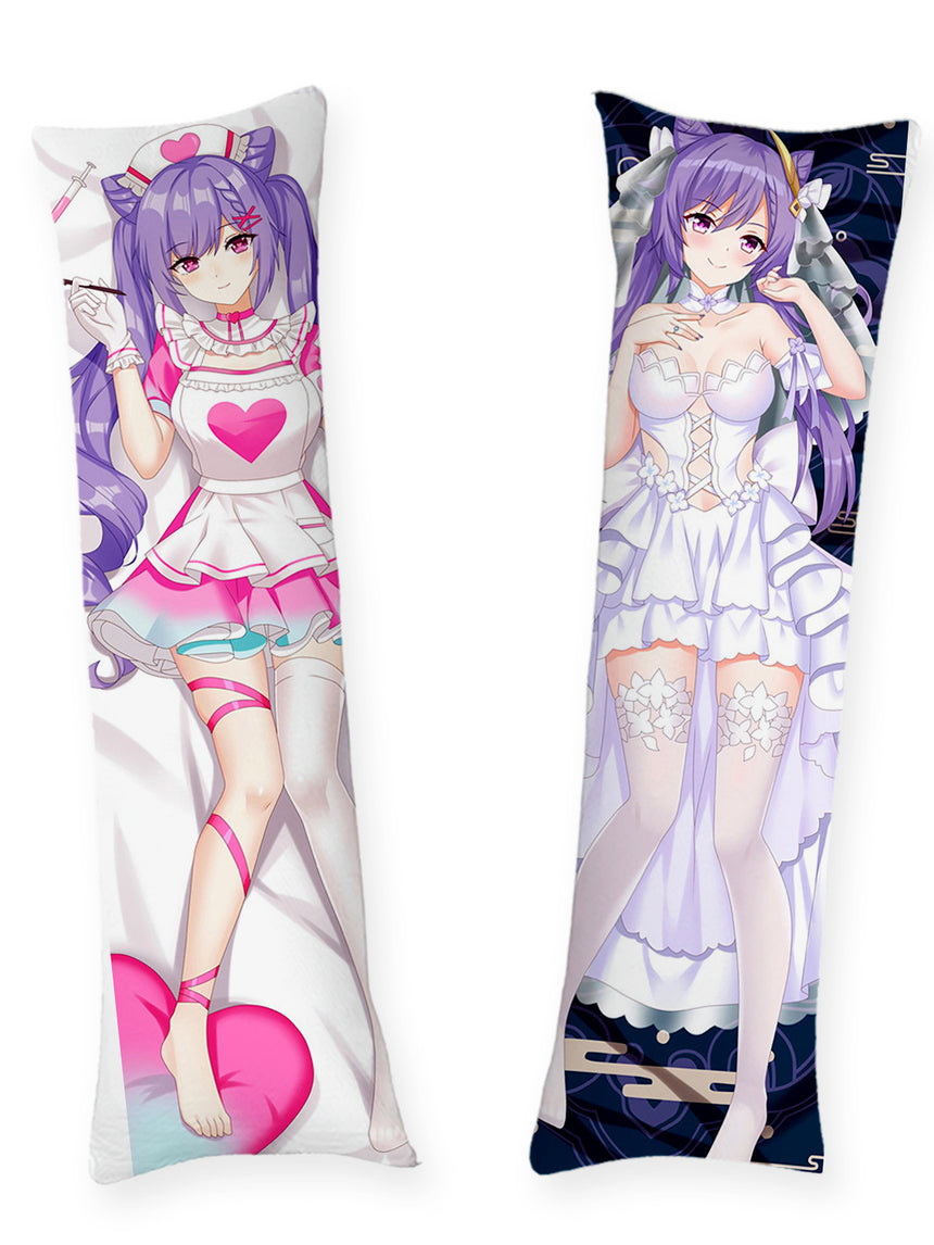 Keqing Sjuksköterska och Brud Dakimakura