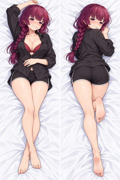 Kikuri Hiroi Oversize Svart Skjorta Dakimakura