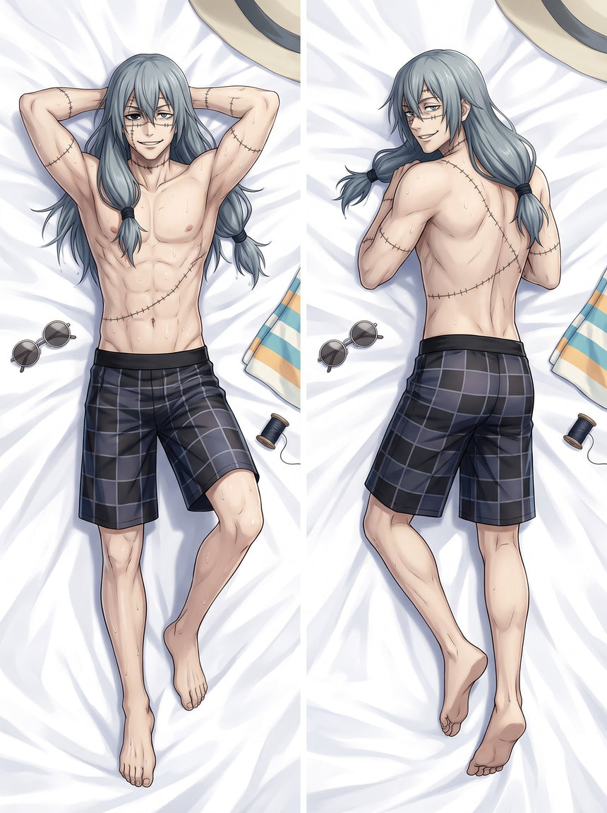 Mahito Rutiga Badbyxor vid Poolen Dakimakura